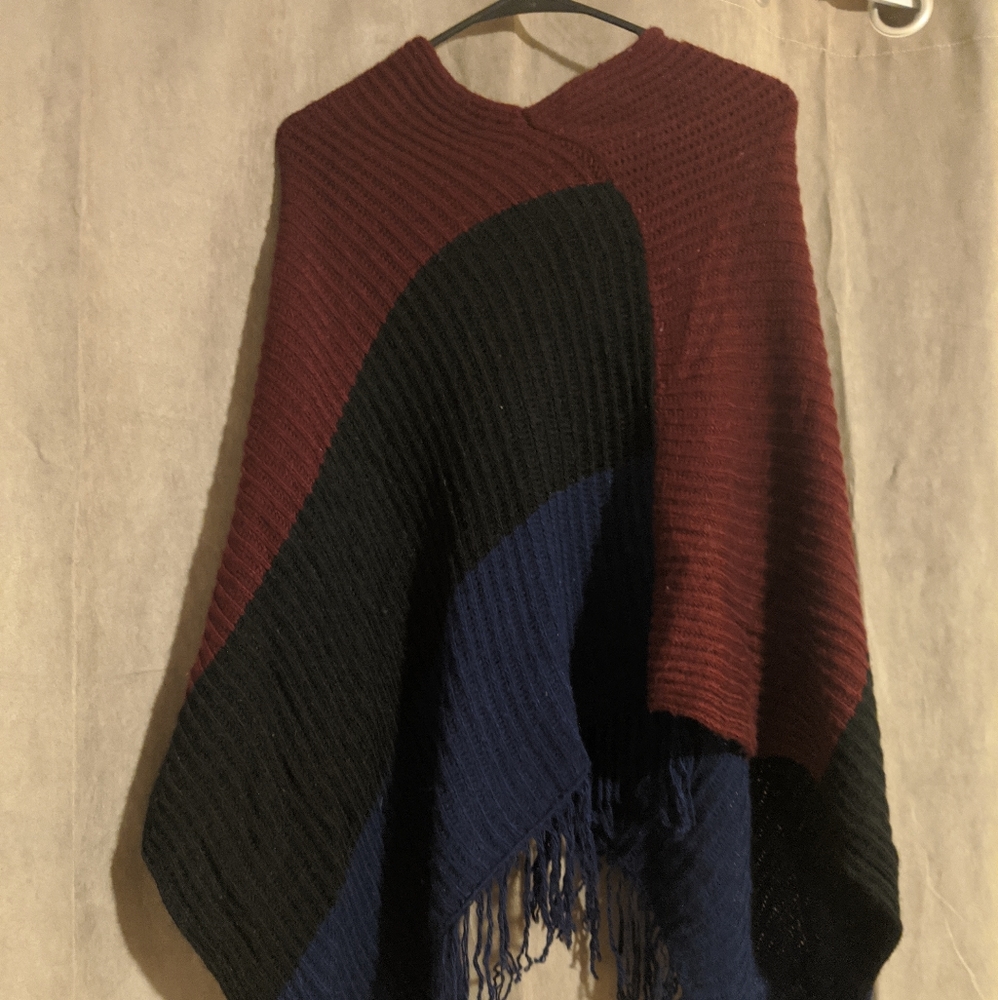 Asymmetrical poncho